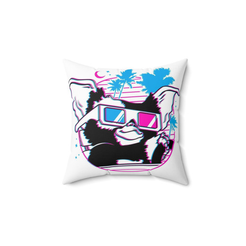 Retro Gremlin Pillow - 80s Pop Culture Home Decor