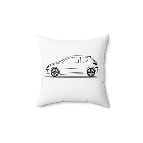 Peugeot 206 Black Car Pillow