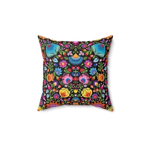 Folklore Wycinanki Floral Pillow