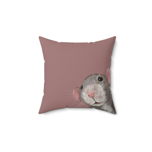 Adorable Rat Pillow in Pink
