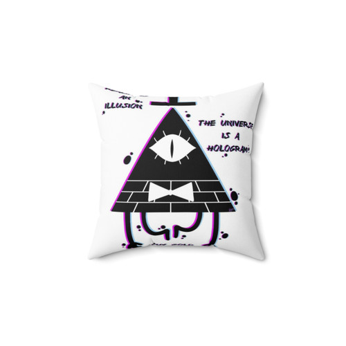 Gravity Falls Illusion Pillow with Bill Cipher Design