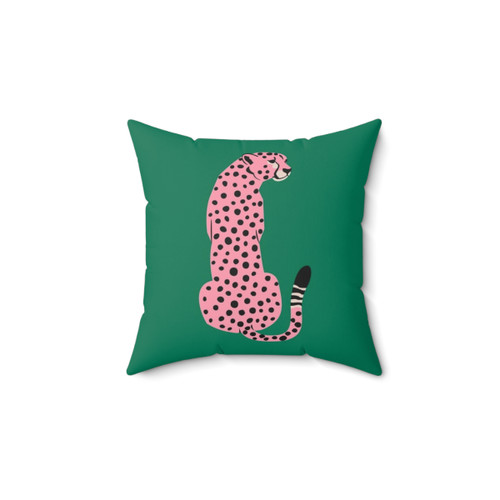 Tropical Pop Art Leopard Decorative Pillow