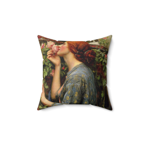 Pre-Raphaelite Inspired Pillow Featuring The Soul of the Rose Artwork