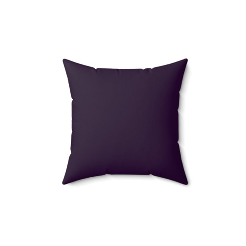 Aubergine Purple Pillow - Solid, Minimalist Cushion