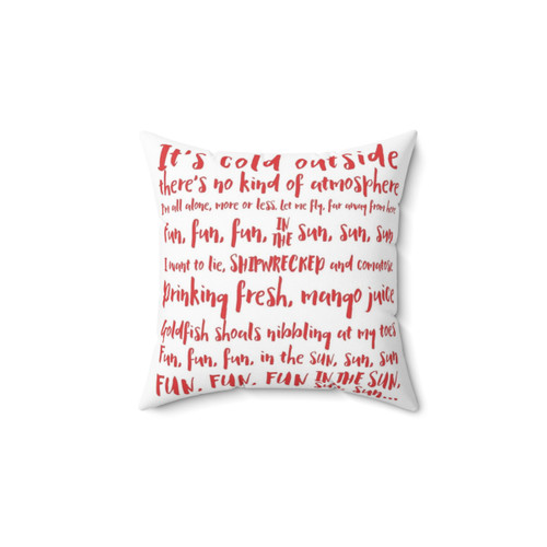 Red Dwarf Themed Lyrics Pillow