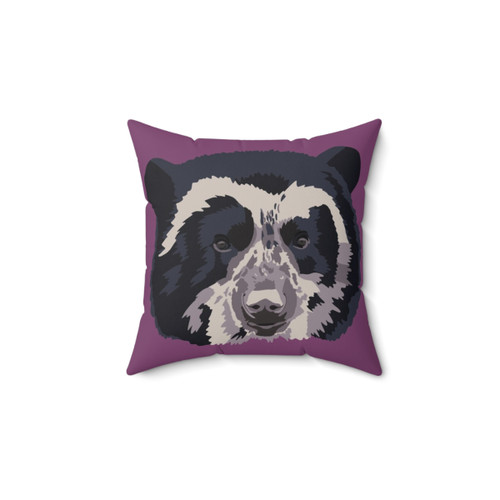 Andean Spectacled Bear Face Portrait Pillow