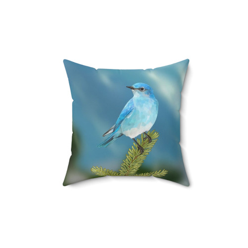 The Peak (Mountain Bluebird) Decorative Pillow