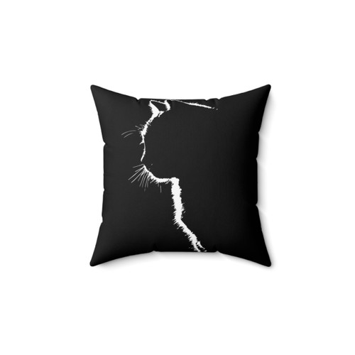 Cat Silhouette Decorative Pillow