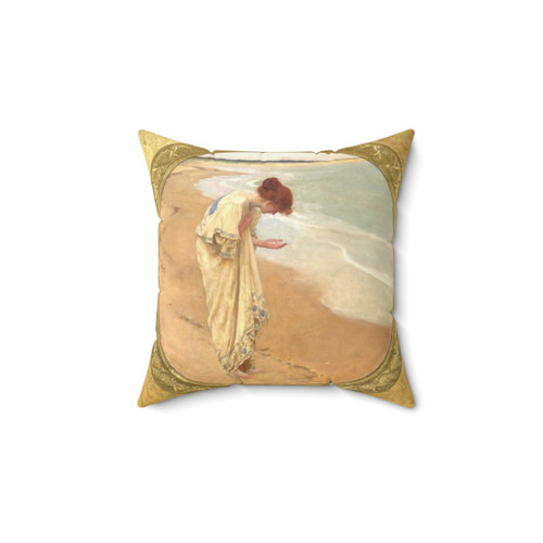 The Sea Hath Its Pearls - William Margetson Vintage Pillow