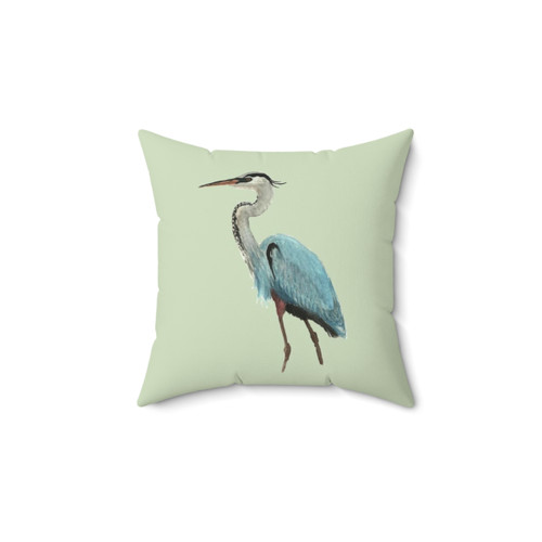 Great Blue Heron Decorative Throw Pillow