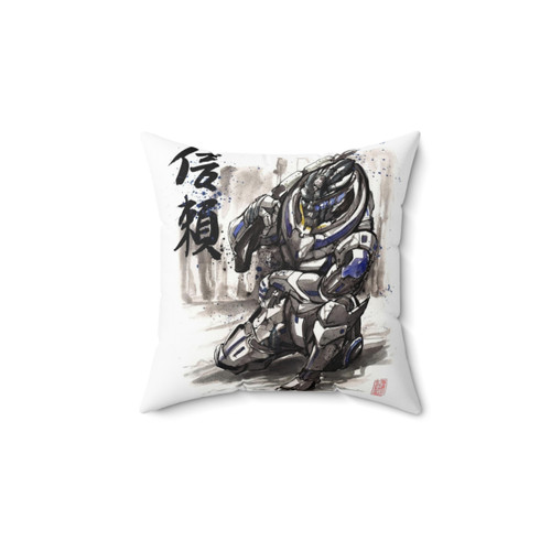 Mass Effect Garrus Vakarian Sumie Style Pillow