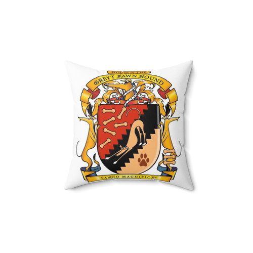 Greyhound Heraldry Greyt Fawn Hound Decorative Pillow