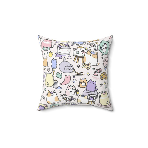Artsy Cats Decorative Throw Pillow