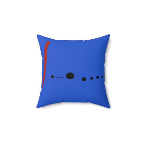 Bleu II - Joan Miro Minimalist Abstract Pillow