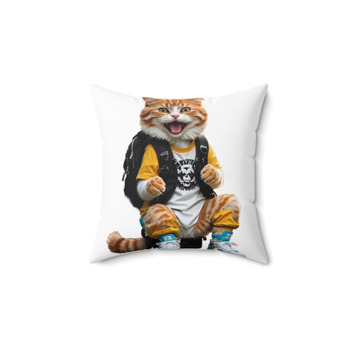 Funny Sitting Cat Pillow