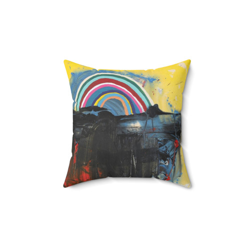 Vibrant Abstract Design Throw Pillow