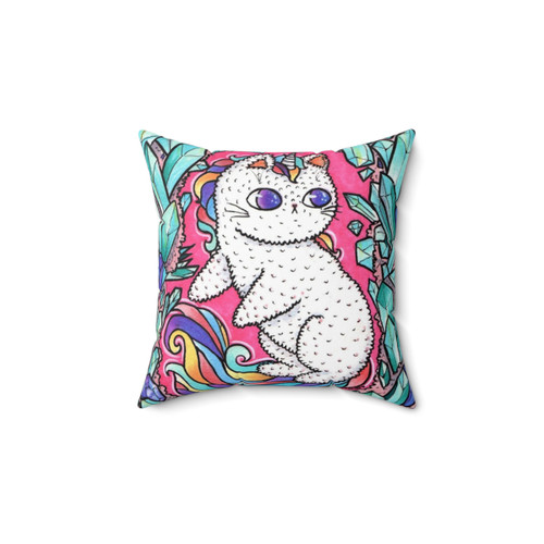 Unicorn Kitty Decorative Pillow