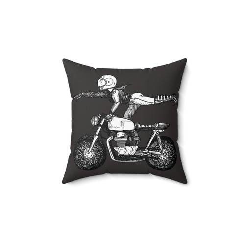 Superwoman Motorcycle Pillow for Women Who Ride
