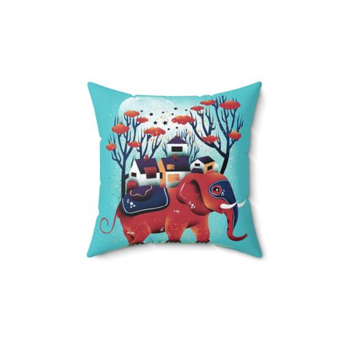 Whimsical Colorful Ride Pillow