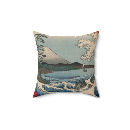 Ando Hiroshige Sea at Satta Landscape Art Pillow