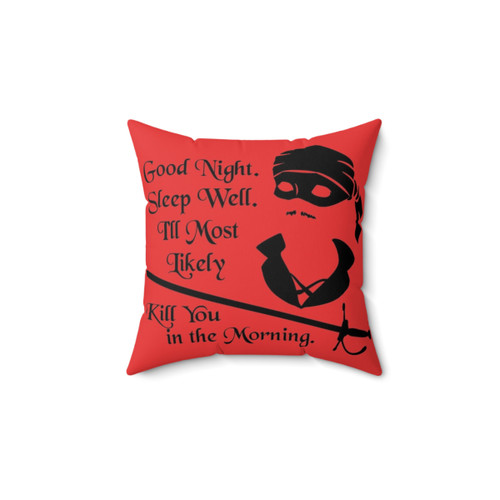Good Night Pillow featuring Westley and Buttercup from The Princess Bride