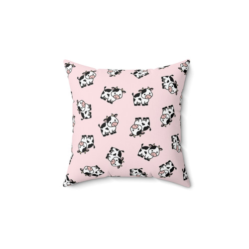 Soft and plush cow print pillow for farmhouse decor