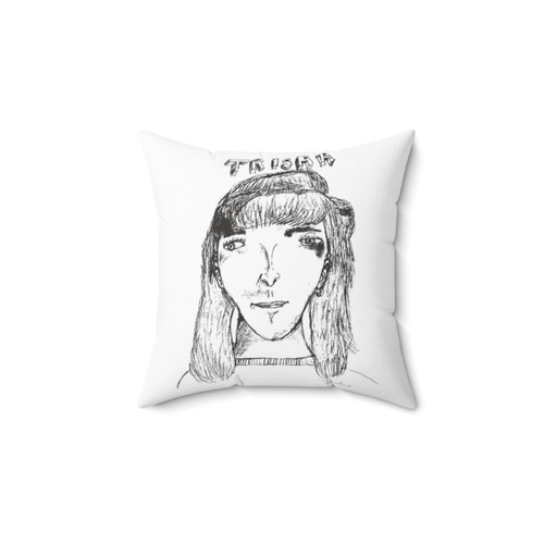 Napoleon Dynamite Trisha Sketch Decorative Pillow