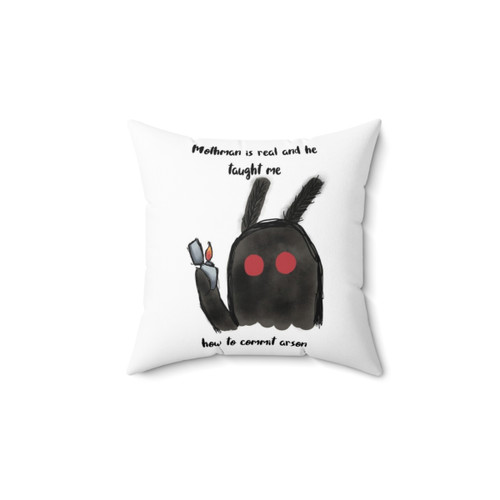 Mothman Arson Pillow - Cryptid Home Decor