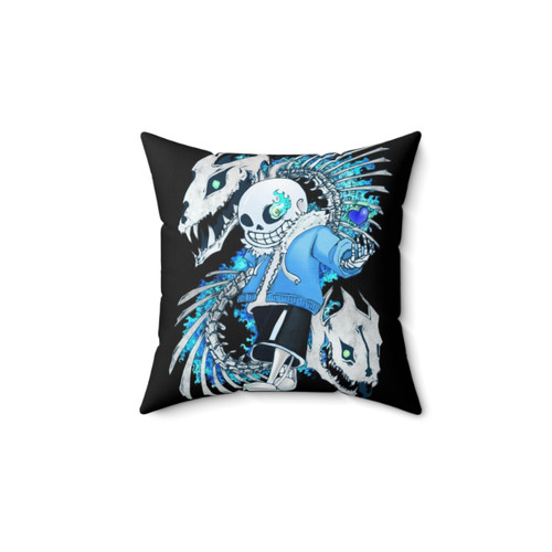 Undertale Sans Pillow - Soft Plush Cushion with Skeleton Design
