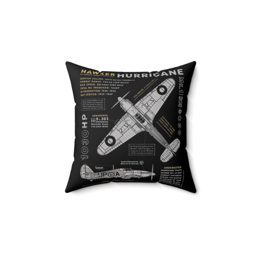 Hawker Hurricane Fighter Plane Pillow