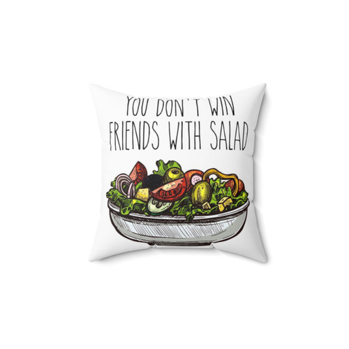 Simpsons Salad Pillow - Cozy Cartoon Cushion