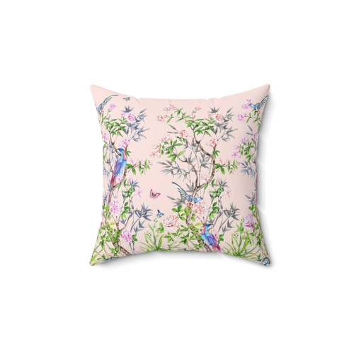 Chinoiserie Watercolor Throw Pillow