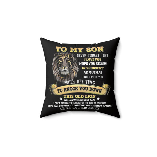 Personalized Dad and Son Love Pillow