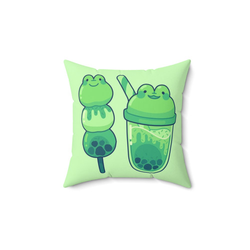 Froggy Snacks Pillow - Adorable Frog-Themed Decorative Cushion