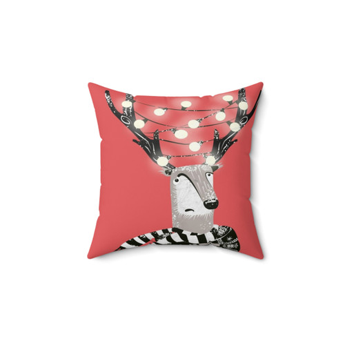 Christmas Reindeer Pillow for Cozy Seasonal Decor