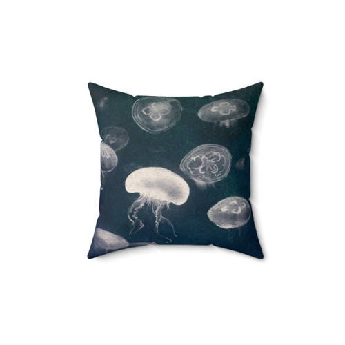 Jellyfish Pillow - Serene Underwater Scene
