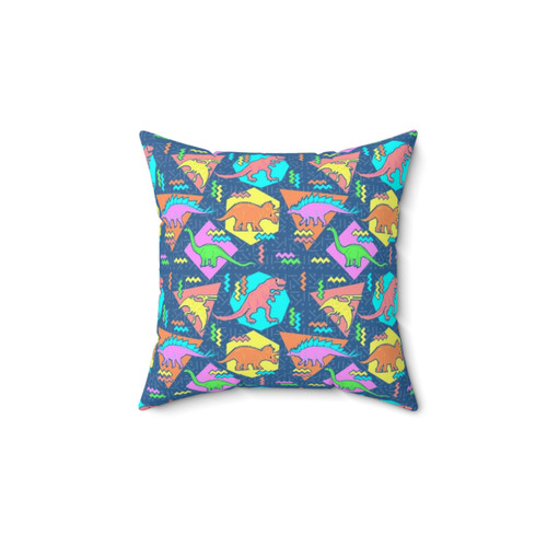 Nineties Dinosaurs Pattern Decorative Pillow