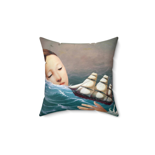 Voyage Pillow - Coastal Seascape Decorative Throw Pillow