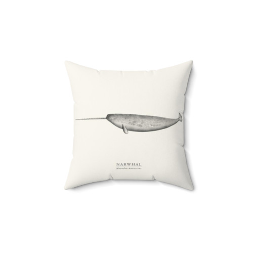 Narwhal Pillow - Unique Whale-Themed Home Decor