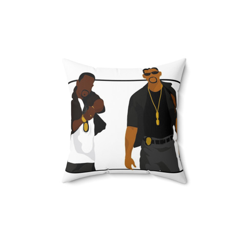 Bad Boys themed decorative pillow