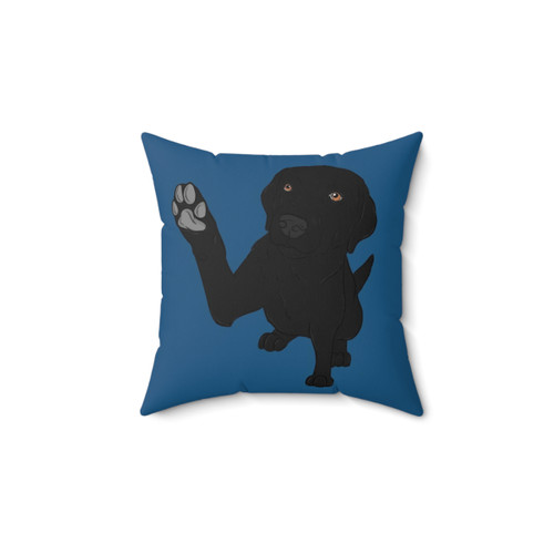Black Labrador Retriever Throw Pillow