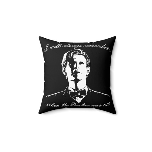 Eleventh Doctor Pillow with Iconic Quote