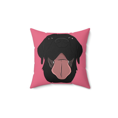 Black Labrador Retriever Puppy Pillow