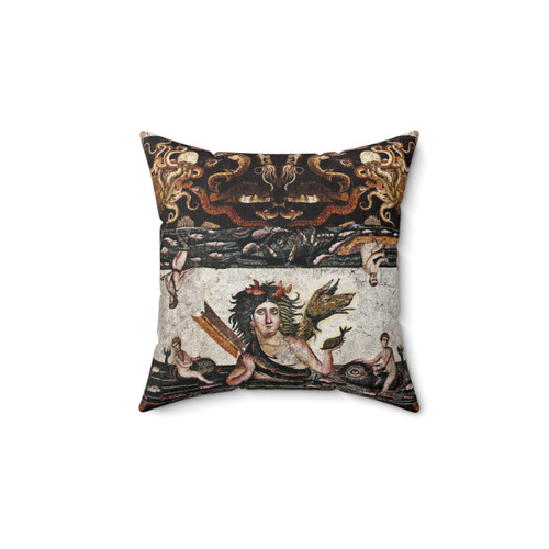 Thalassa Sea Goddess Nautical Mosaic Pillow