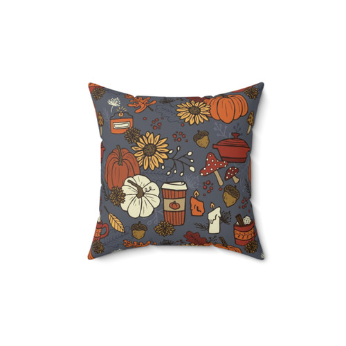 Cozy Fall Vibes Patterned Pillow