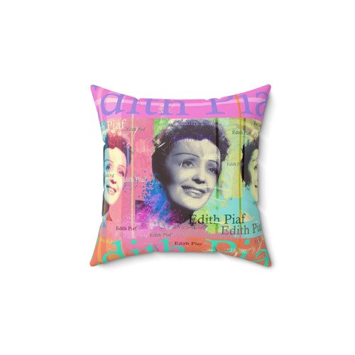Edith Piaf Portrait Chanson Pillow - Aesthetic Home Decor