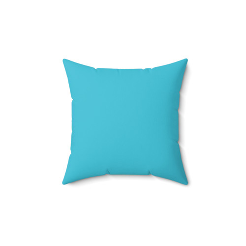 Turquoise Decorative Pillow - Vibrant Monotone Accent Cushion