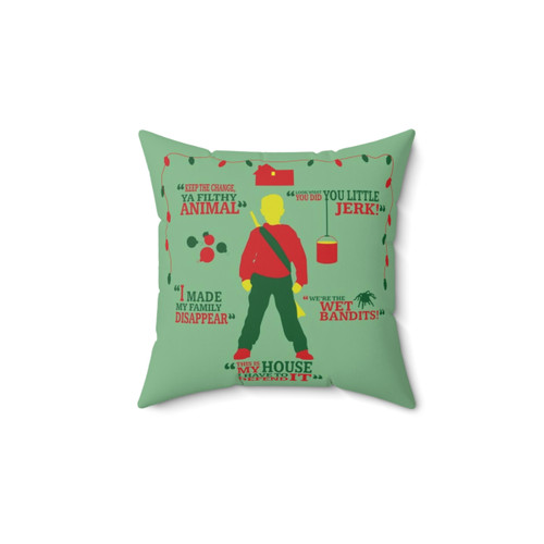 Home Alone themed decorative pillow