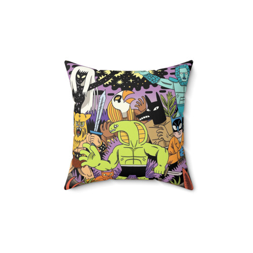 Cosmic Warriors Themed Pillow