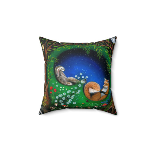 Midsummer Night's Dream Pillow with Enchanting Forest Creatures